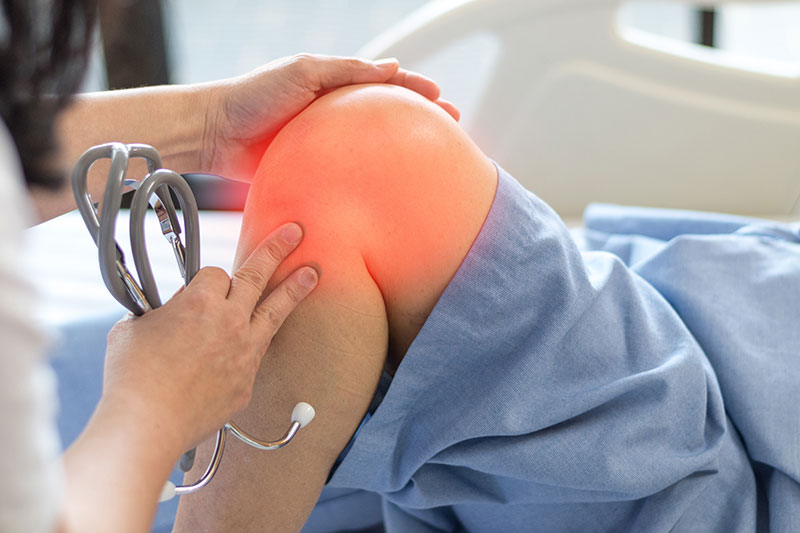 Gicht Knie Gicht Knie